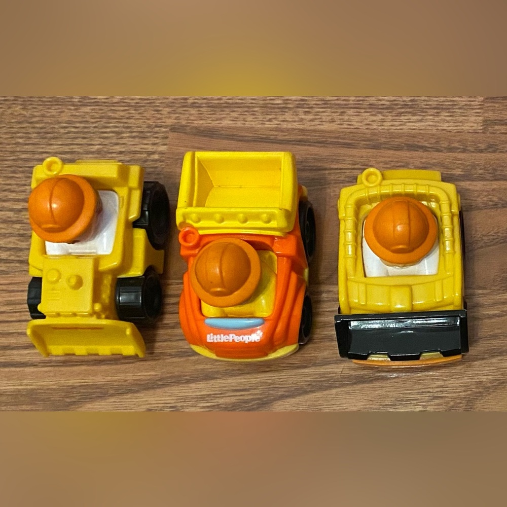 Little People Wheelie Construction Set - Yellow and Orange